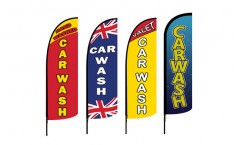 Car Wash Feather Flags